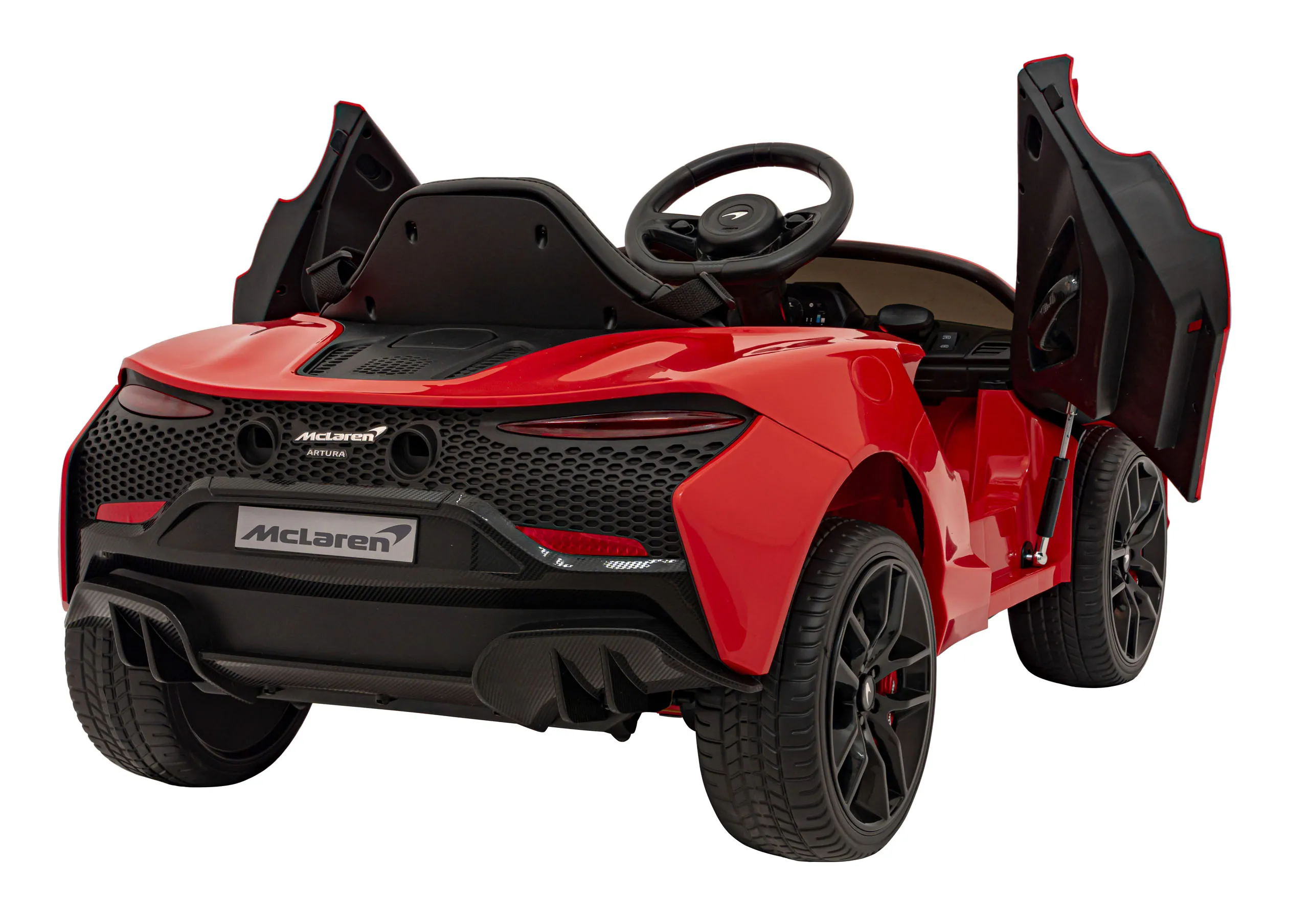 mclaren artura, auto na akumulator, crveni - slika 8