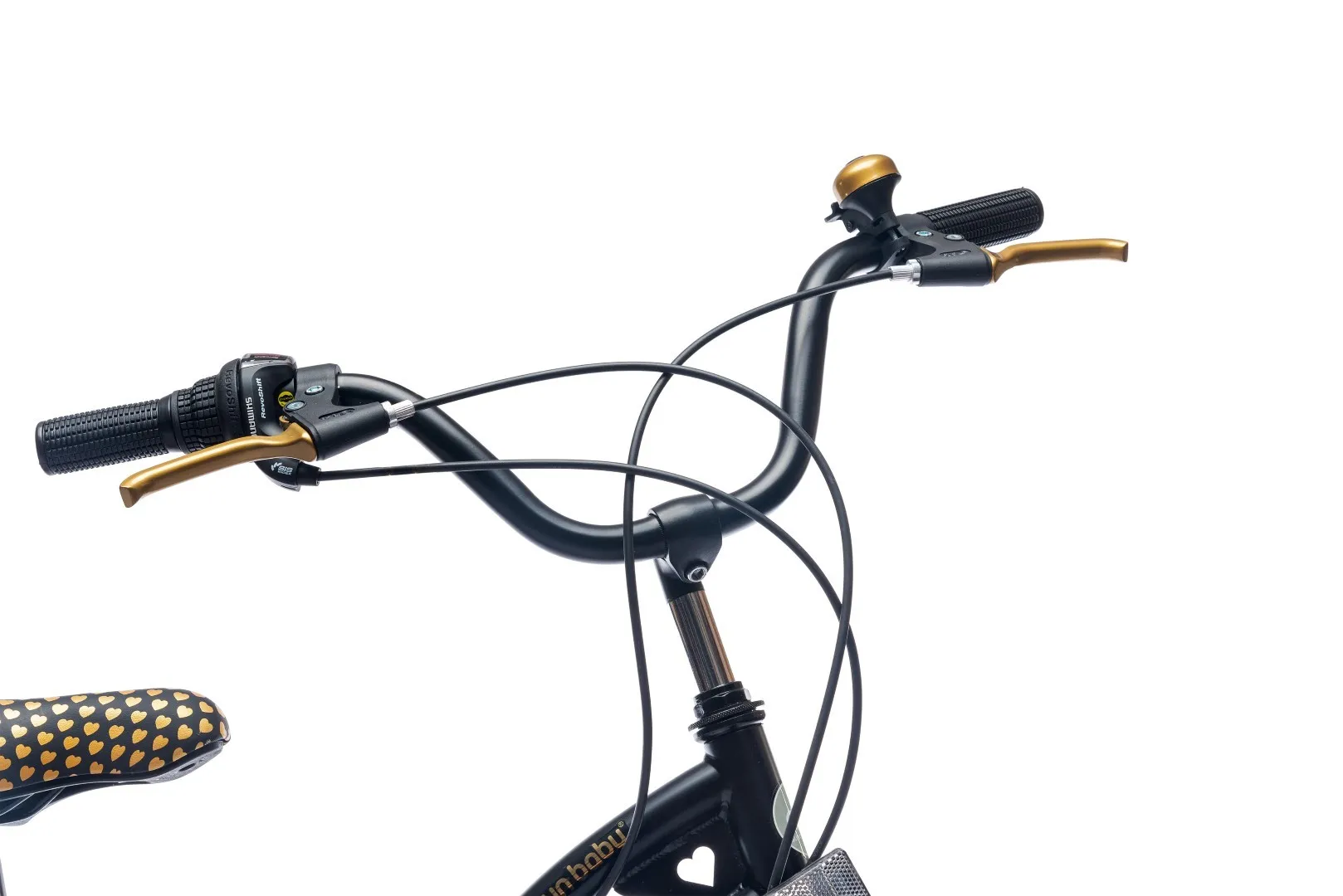 dječji bicikl 20" heart bike crno-zlatni - slika 8
