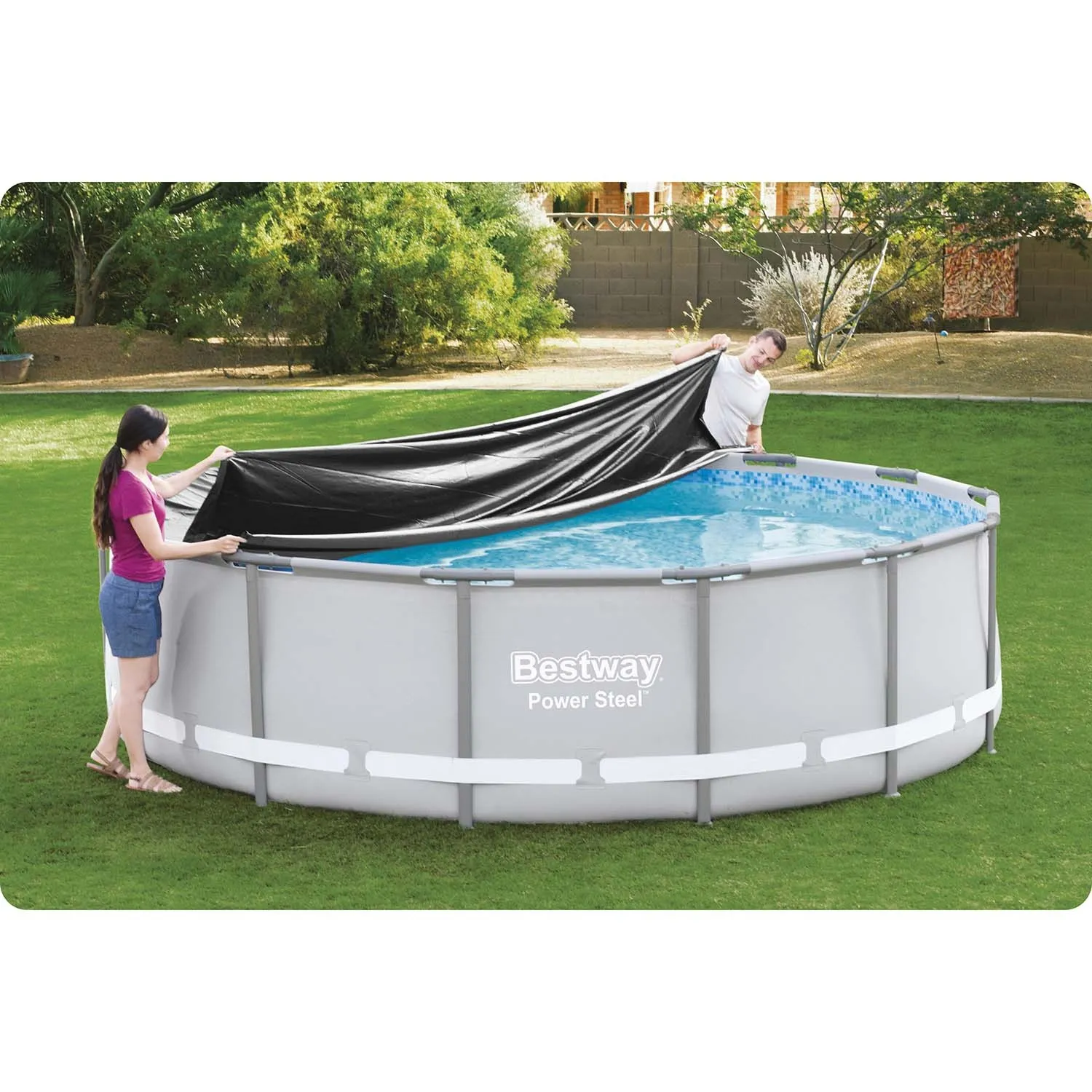 navlaka za bazen s okvirom bestway 58248 od 427 cm - slika 3