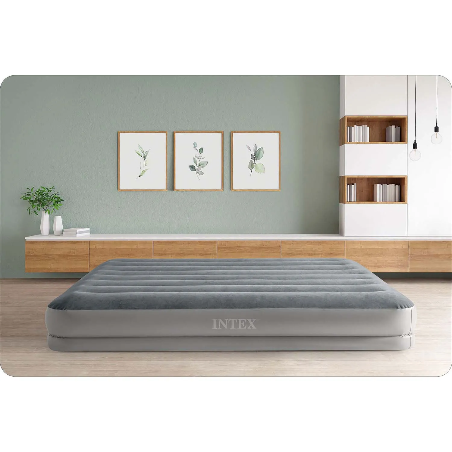 madrac na napuhavanje 203x152x30 cm s ugrađenom električnom pumpom intex 64114 - slika 7