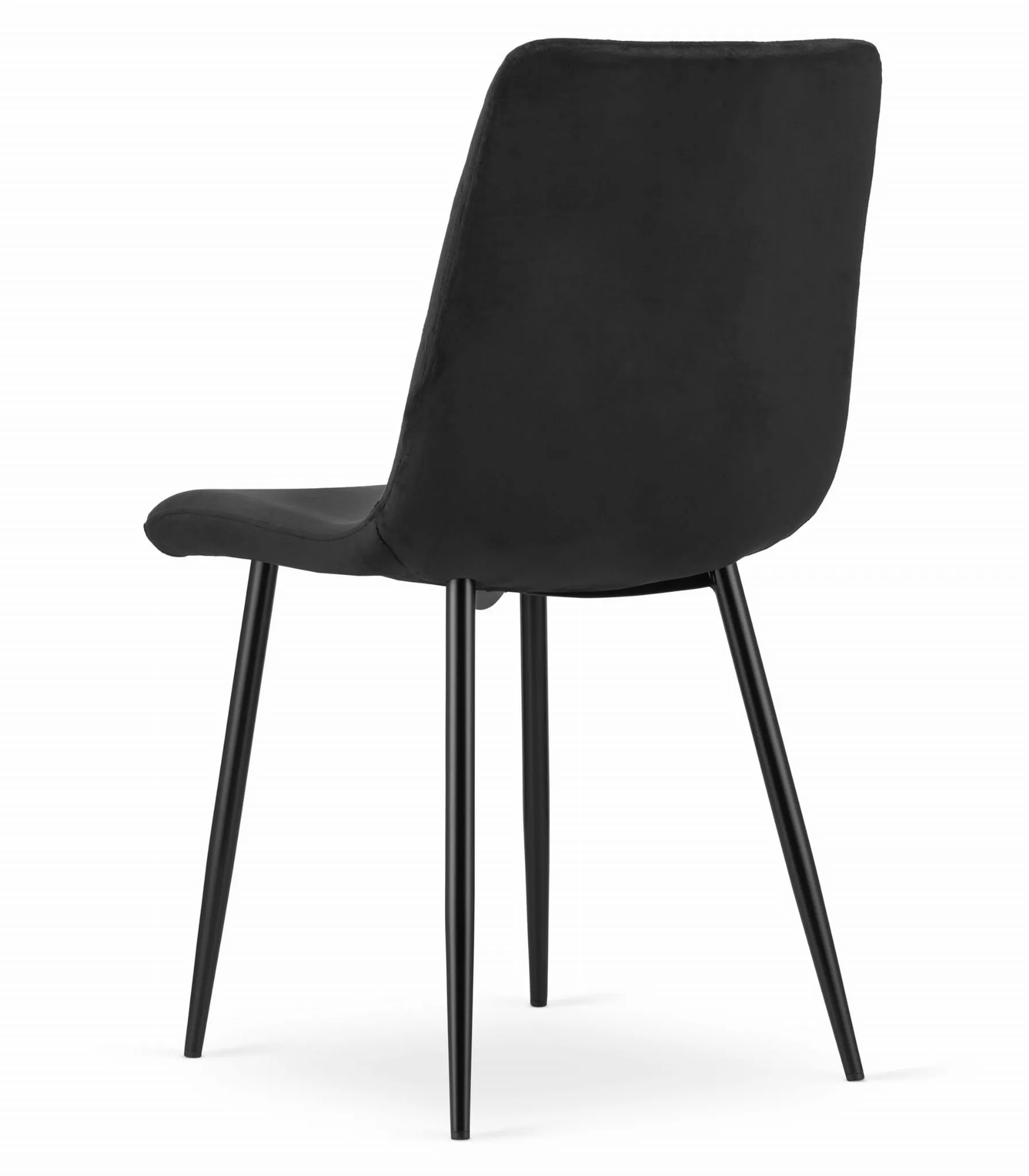 set od 3 turin stolca – crni baršun - slika 6