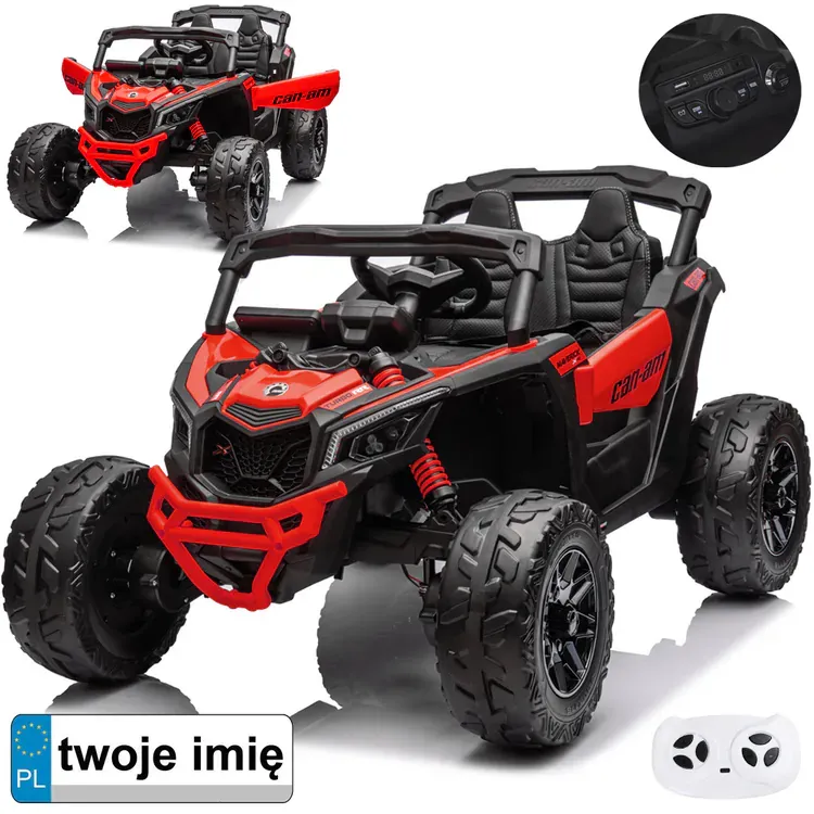 buggy 4x4 na akumulator 800w, crveni - slika 2
