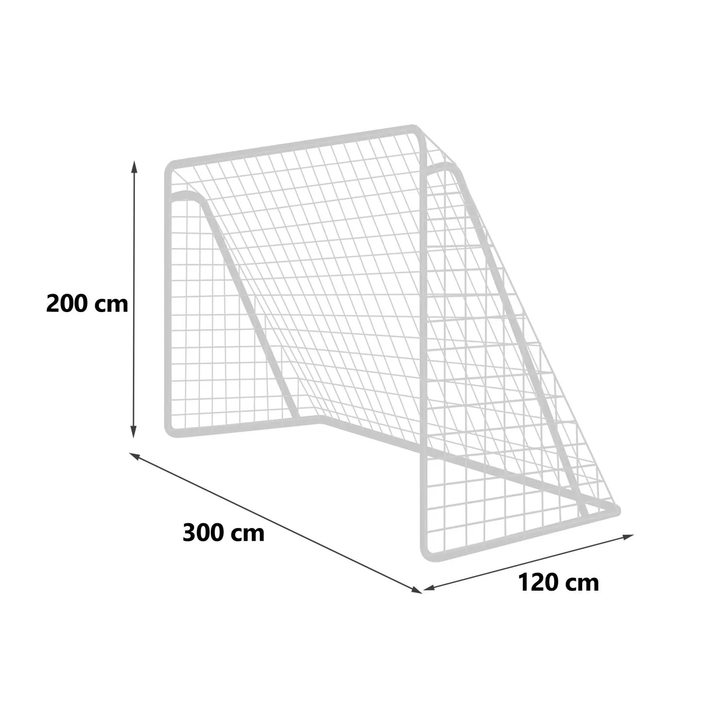 nogometni gol 300 × 200 × 120 cm - slika 8