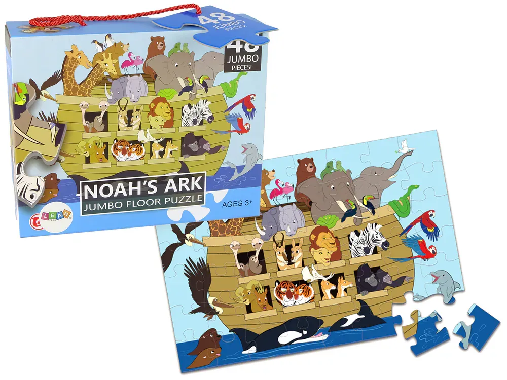 puzzle za djecu noina arka 48 djelova - slika 2