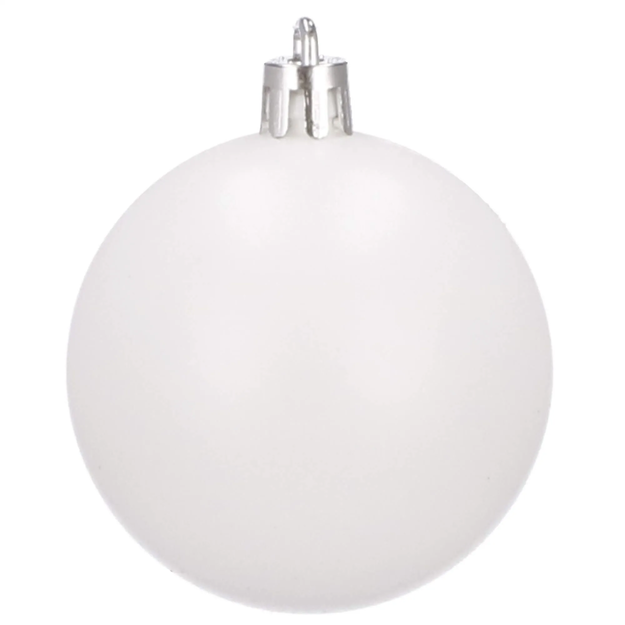 božićne kuglice 6 cm – set 20 komada bijela - slika 8