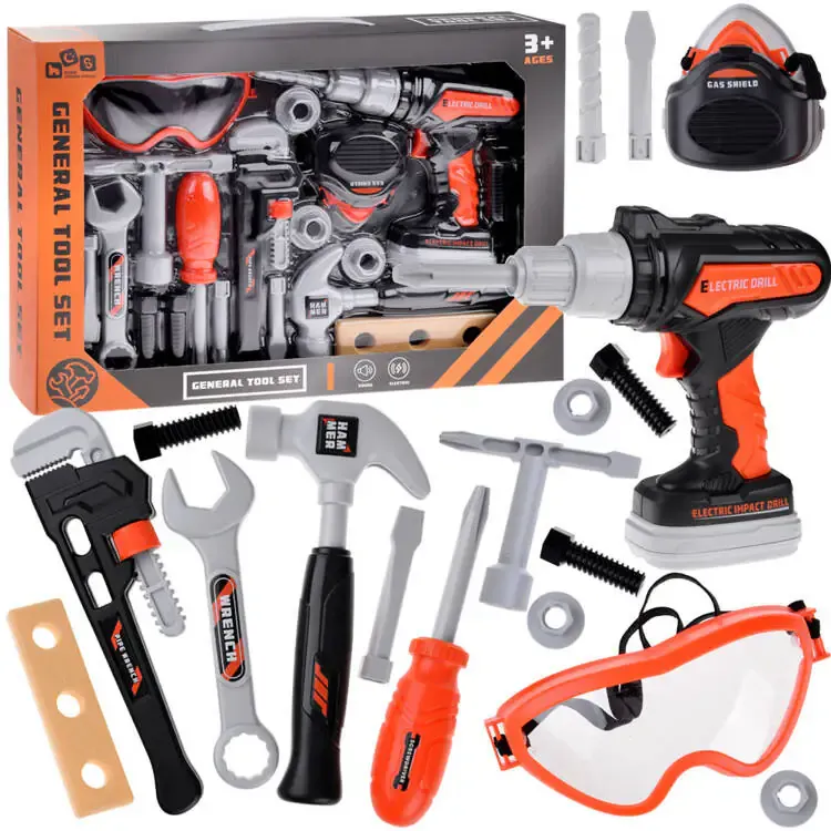 veliki set alata diy sivo-narančasti - slika 2