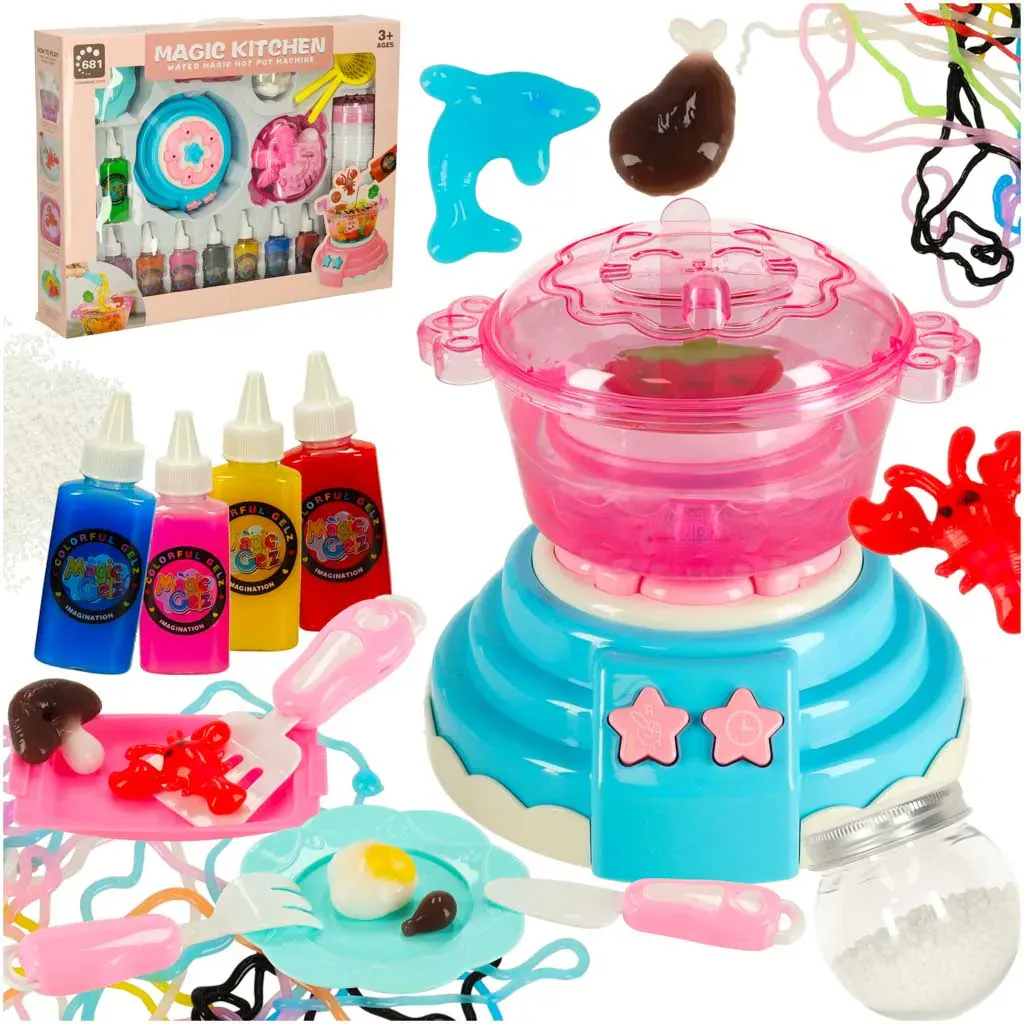 kreativni set “magic kitchen” – gel za izradu 3d figurica, 62 dijela, plavi - slika 2