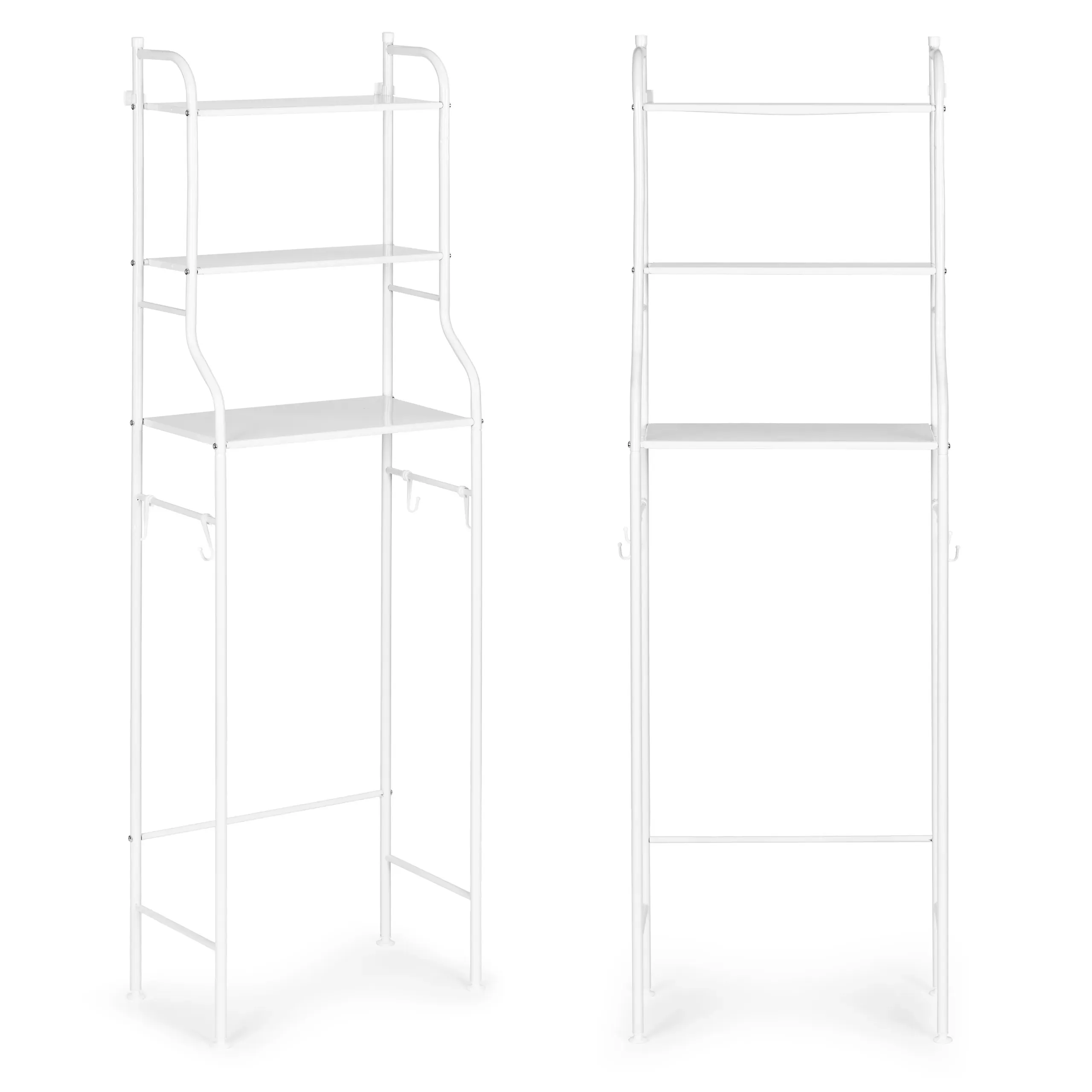 modernhome polica za kupaonicu bijela - slika 2