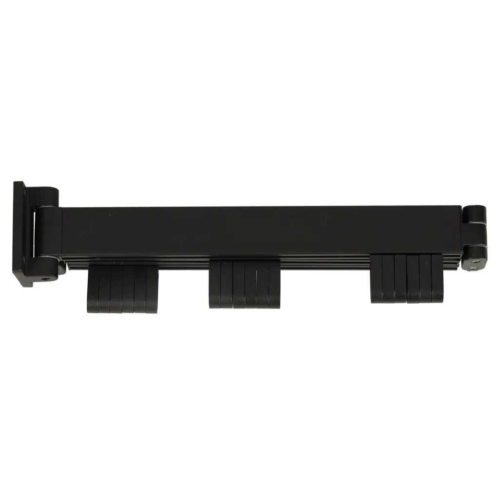 teleskopska produžna zidna vješalica 114cm crna - slika 3