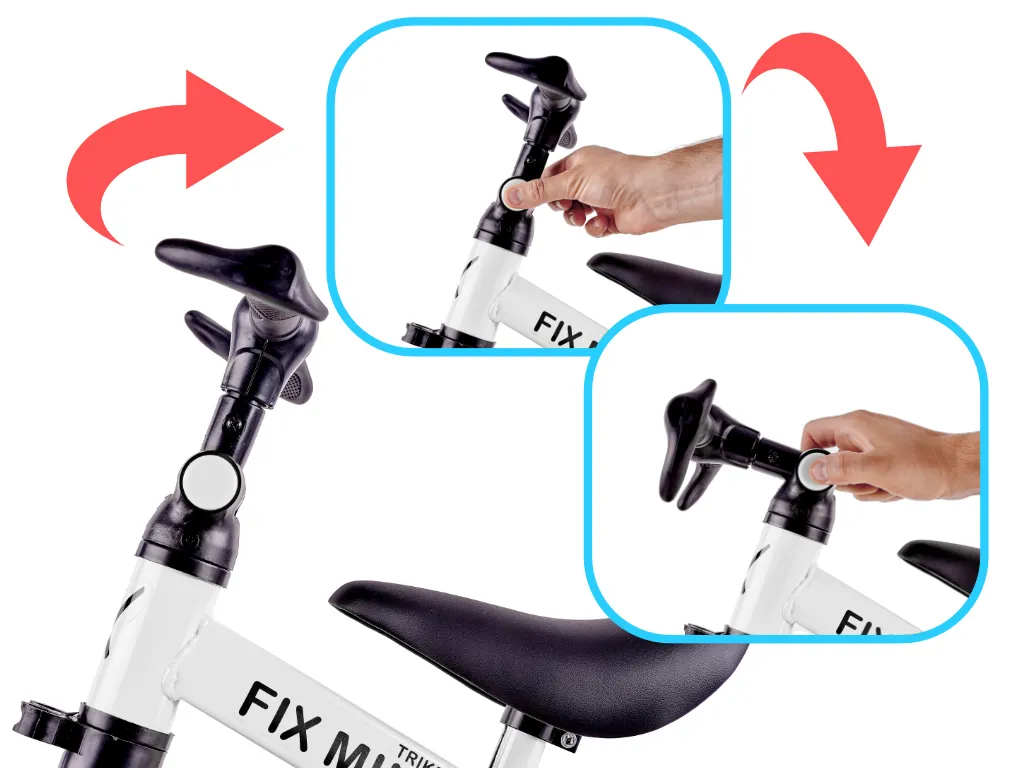 trike fix mini 3u1 tricikl s pedalama bijeli - slika 6