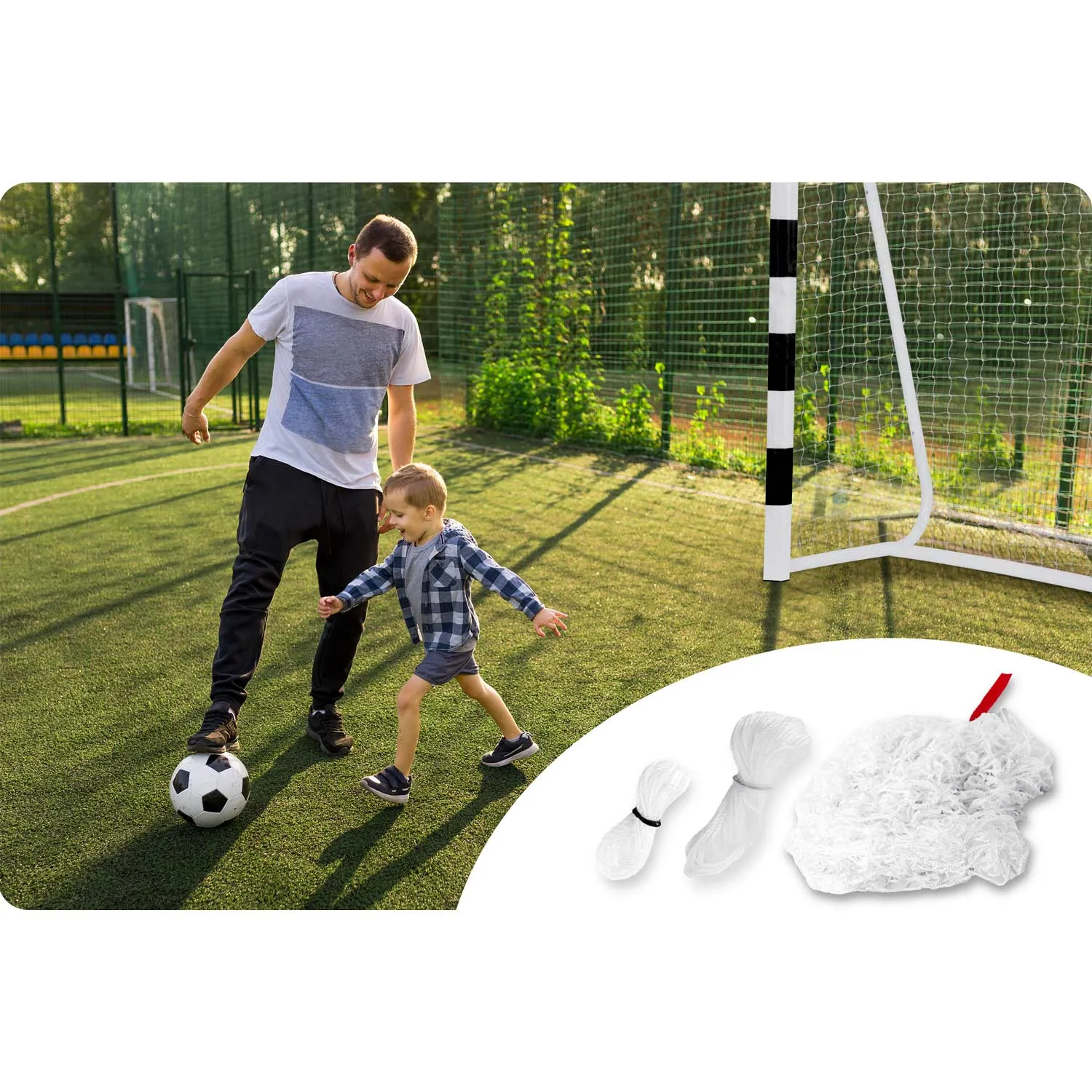 neo-sport mreža za nogometni gol 180 x 120 x 60 cm - slika 5