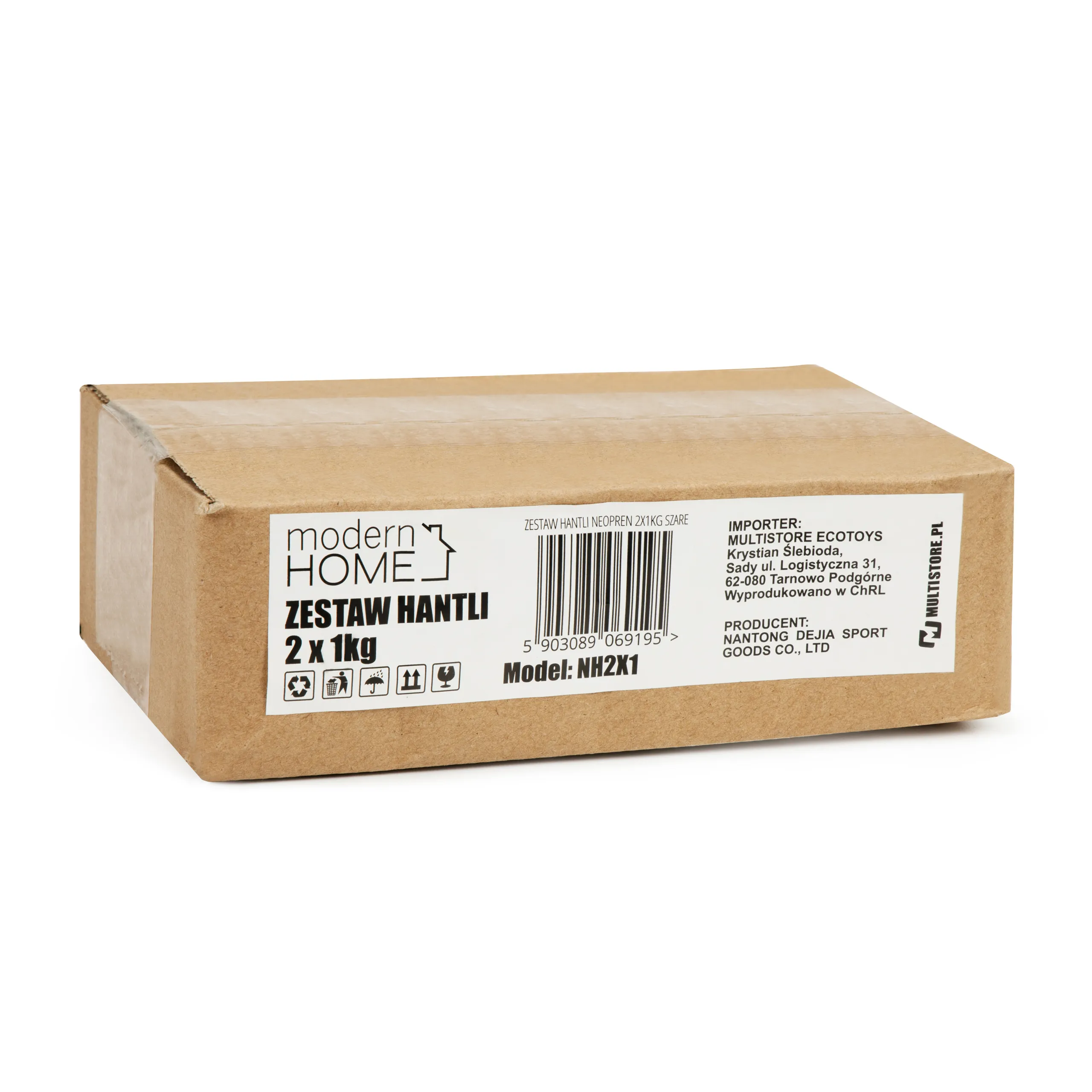 modernhome bučice za vježbanje a2 2x1kg roze - slika 7