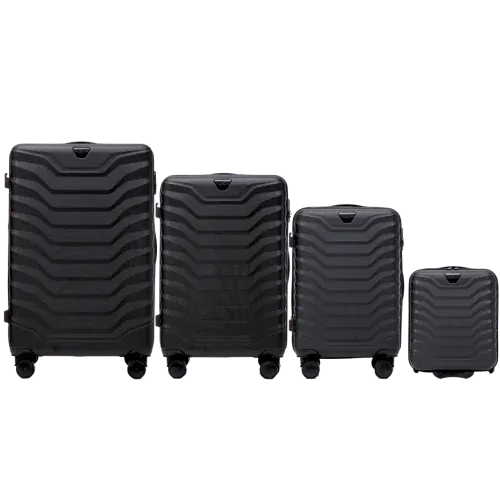Wings set od četiri kofera od ABS materijala veličine L M S XXS crni - Pribislavec