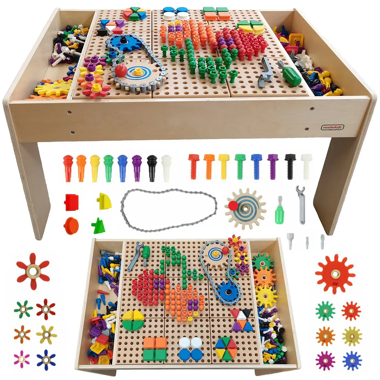 masterkidz drveni edukacijski stol + dodaci - slika 2