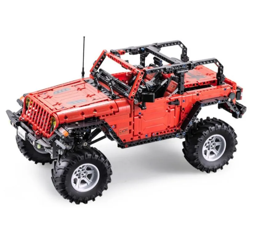 auto off-road s daljinskim crveni 1941 kockica - slika 4