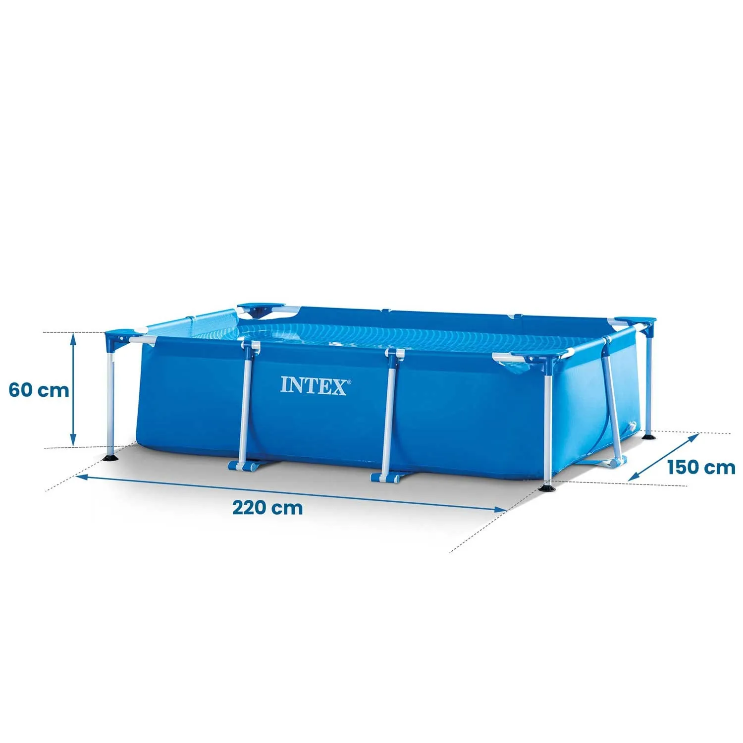 intex 28270 okvirni bazen za vrt – 220 × 150 × 60 cm - slika 4