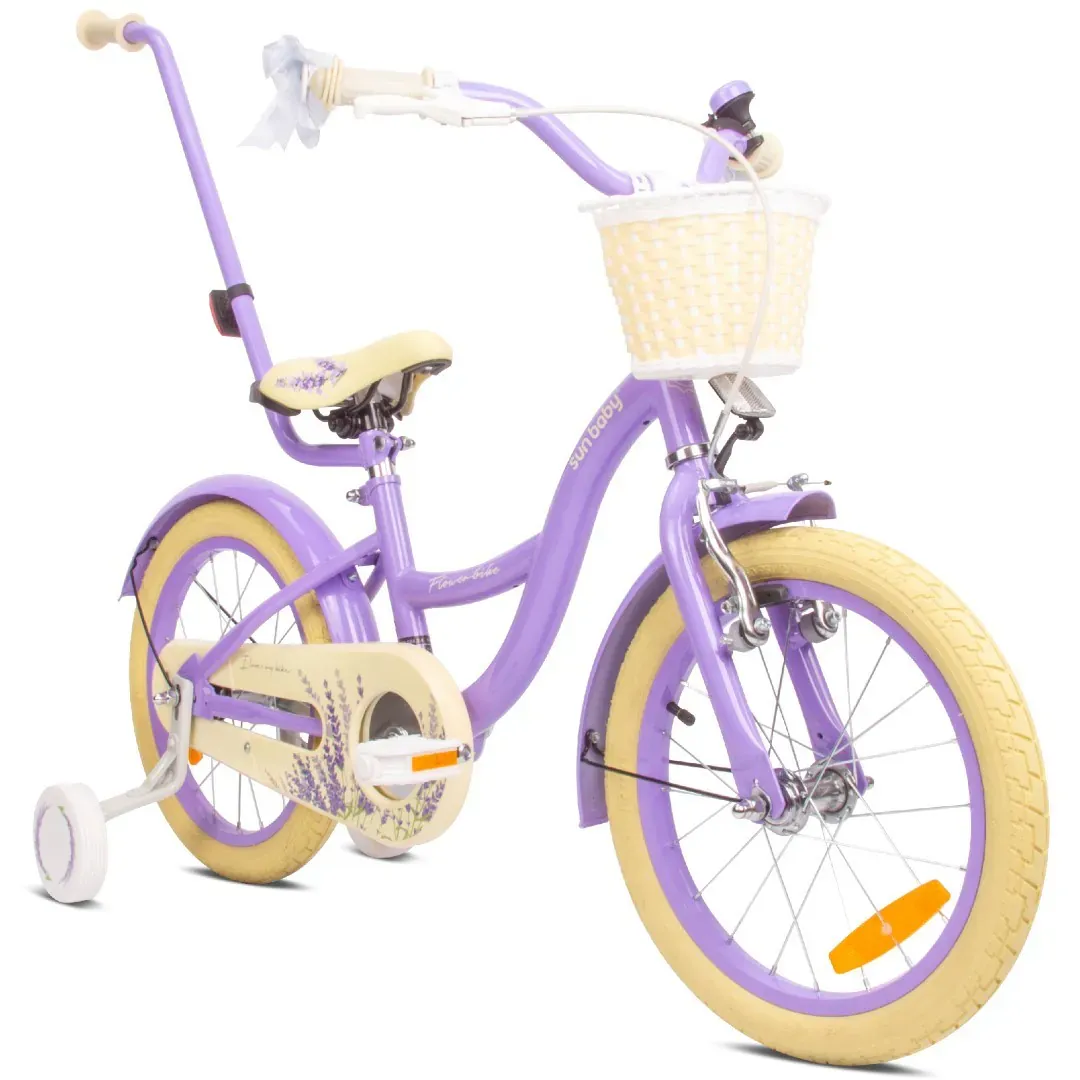 dječji bicikl guralica flower 16" - lavanda - slika 2