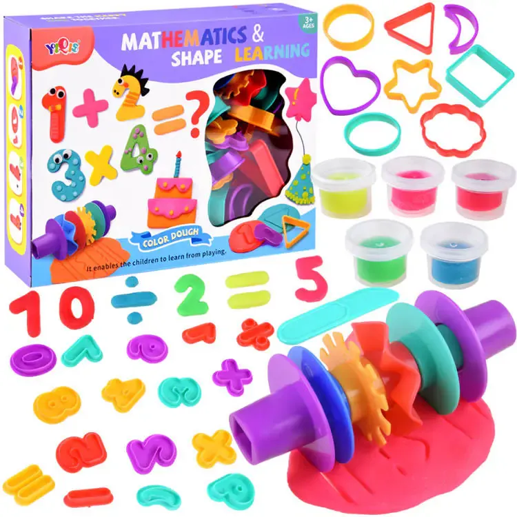 set s plastičnom masom i kalupima oblici i brojevi za4292 - slika 2