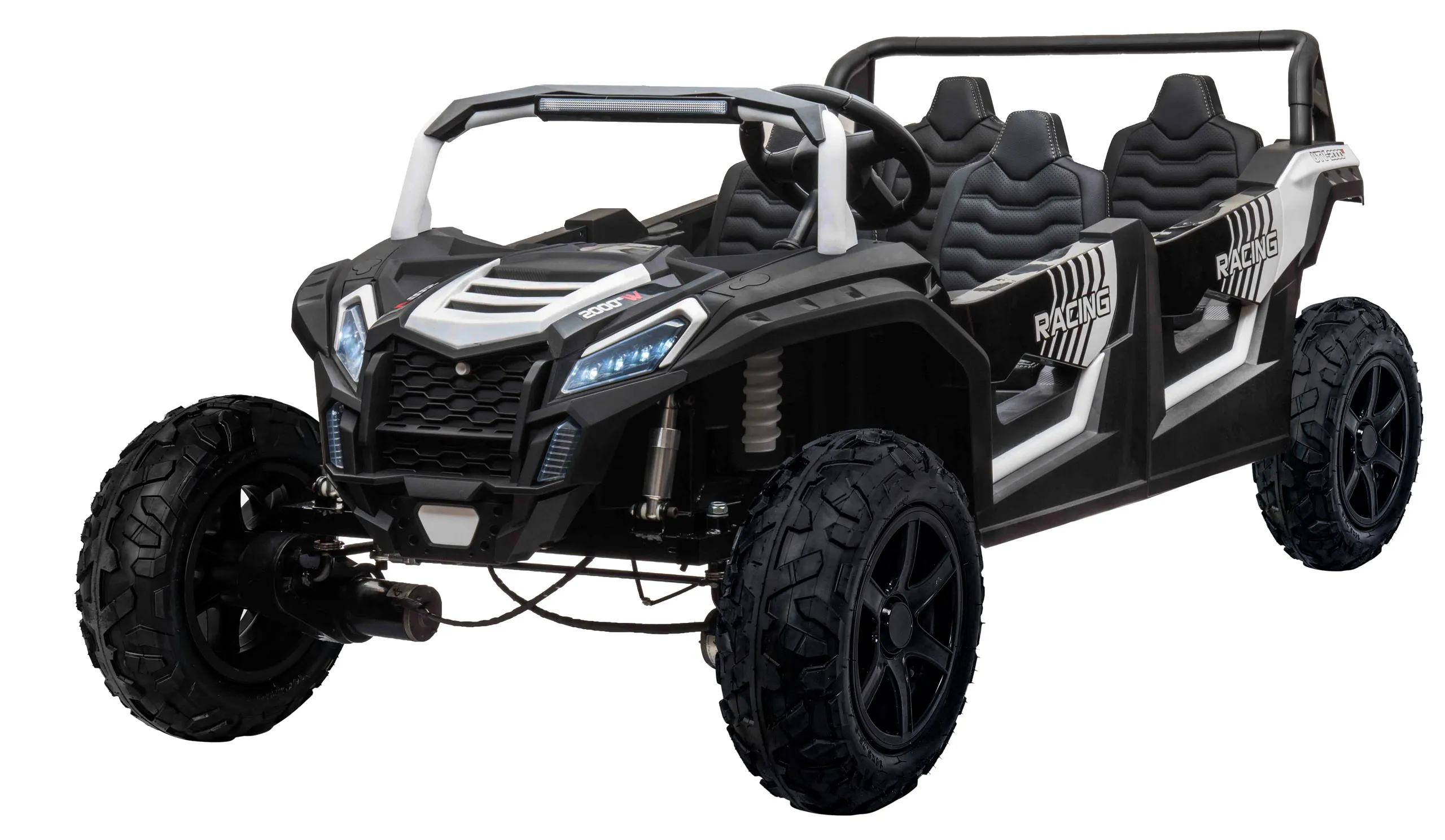 buggy na akumulator s 4 sjedala, crni - slika 6