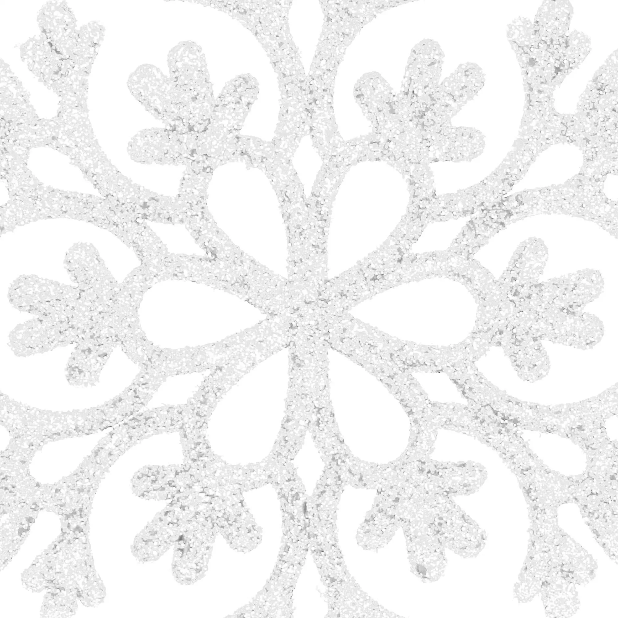 springos set božićnih ukrasa "snježne pahulje", 10 cm, 12 komada, srebrne - slika 8