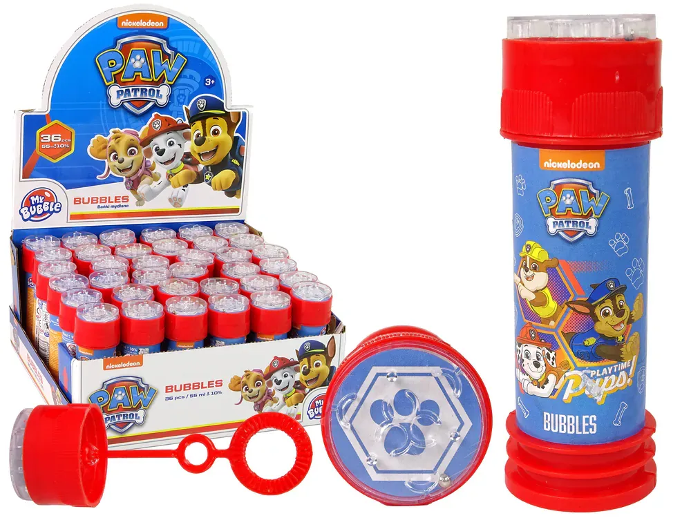 Štapići na mjehuriće Paw Patrol 55ml crveno-plavi - Pribislavec