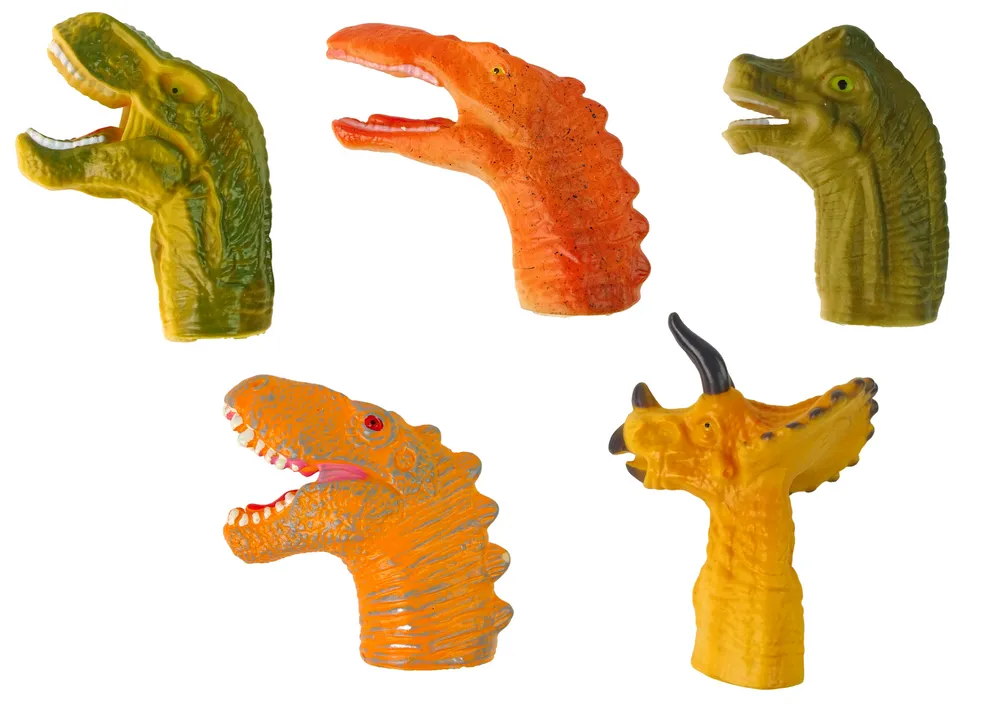 lutke za prste dinosauri životinje 5 kom. - slika 3