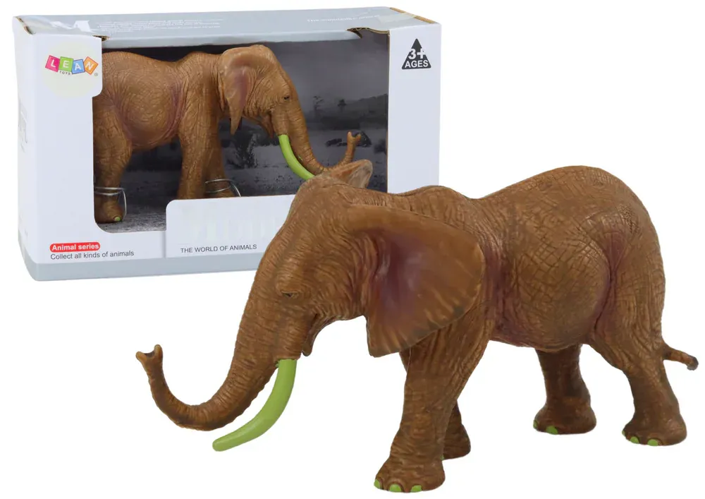 kolekcionarska figurica afrički slon safari smeđa - slika 2