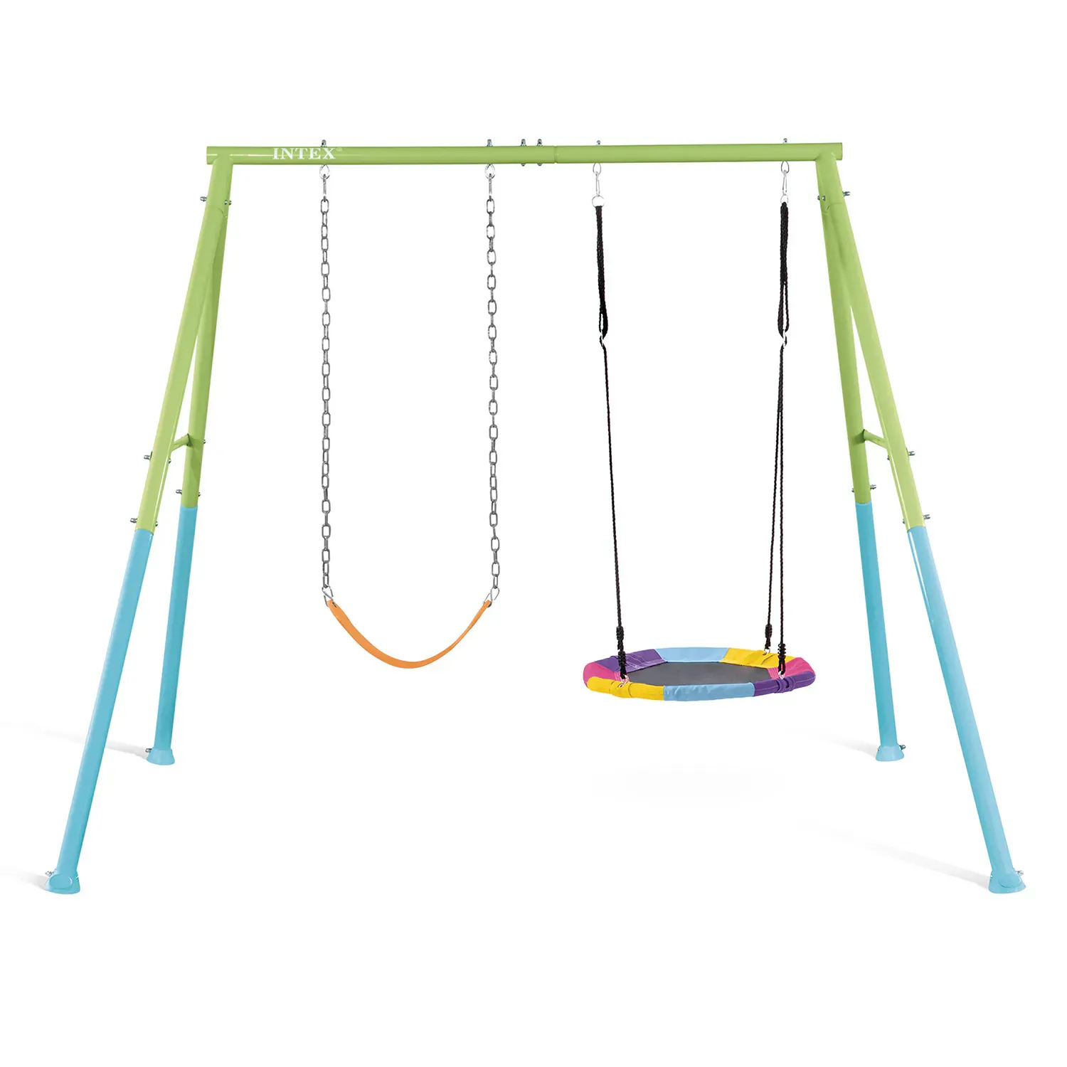 intex ljuljačka za igralište gnijezdo roda 2 u 1 235 cm x 254 cm x 200 cm - slika 4