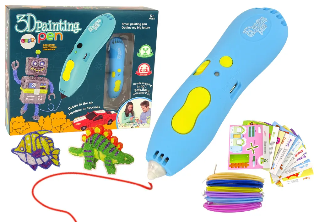 olovka za 3d printanje s filamentima plava - slika 2