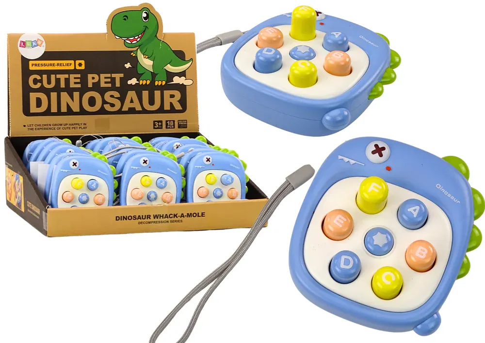 arkadna igra pogodi gumb dinosaur plavi - slika 2