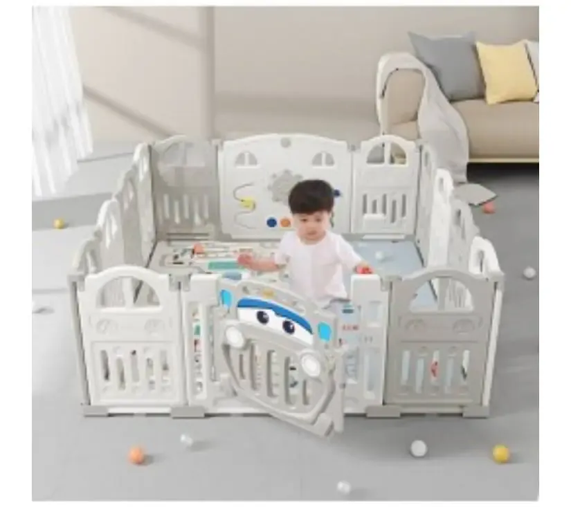 mamakids modularni vrtić za djecu „auto"– suhi bazen, siva boja - slika 2