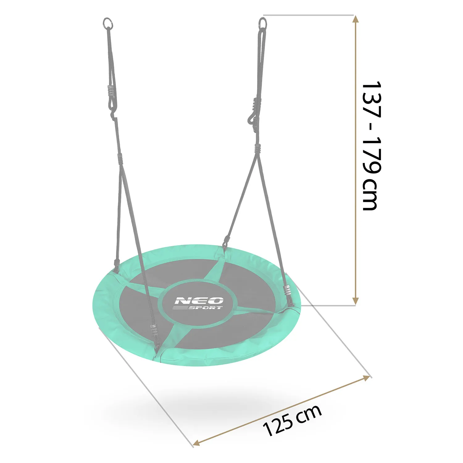 neo-sport swingo ljuljačka rodino gnijezdo, 120 cm - slika 5