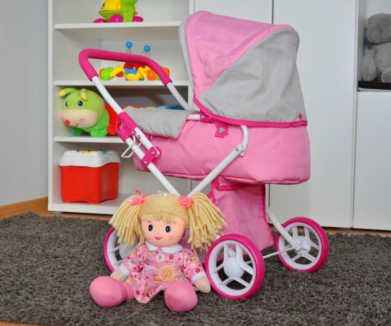 milly mally dječja kolica za lutke alice prestige roza - slika 7