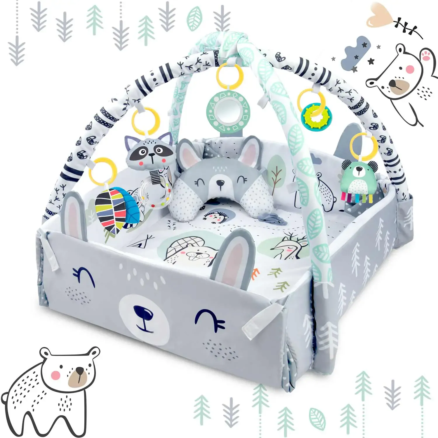 ricokids interaktivna obrazovna prostirka 110 x 100 cm zec - slika 7
