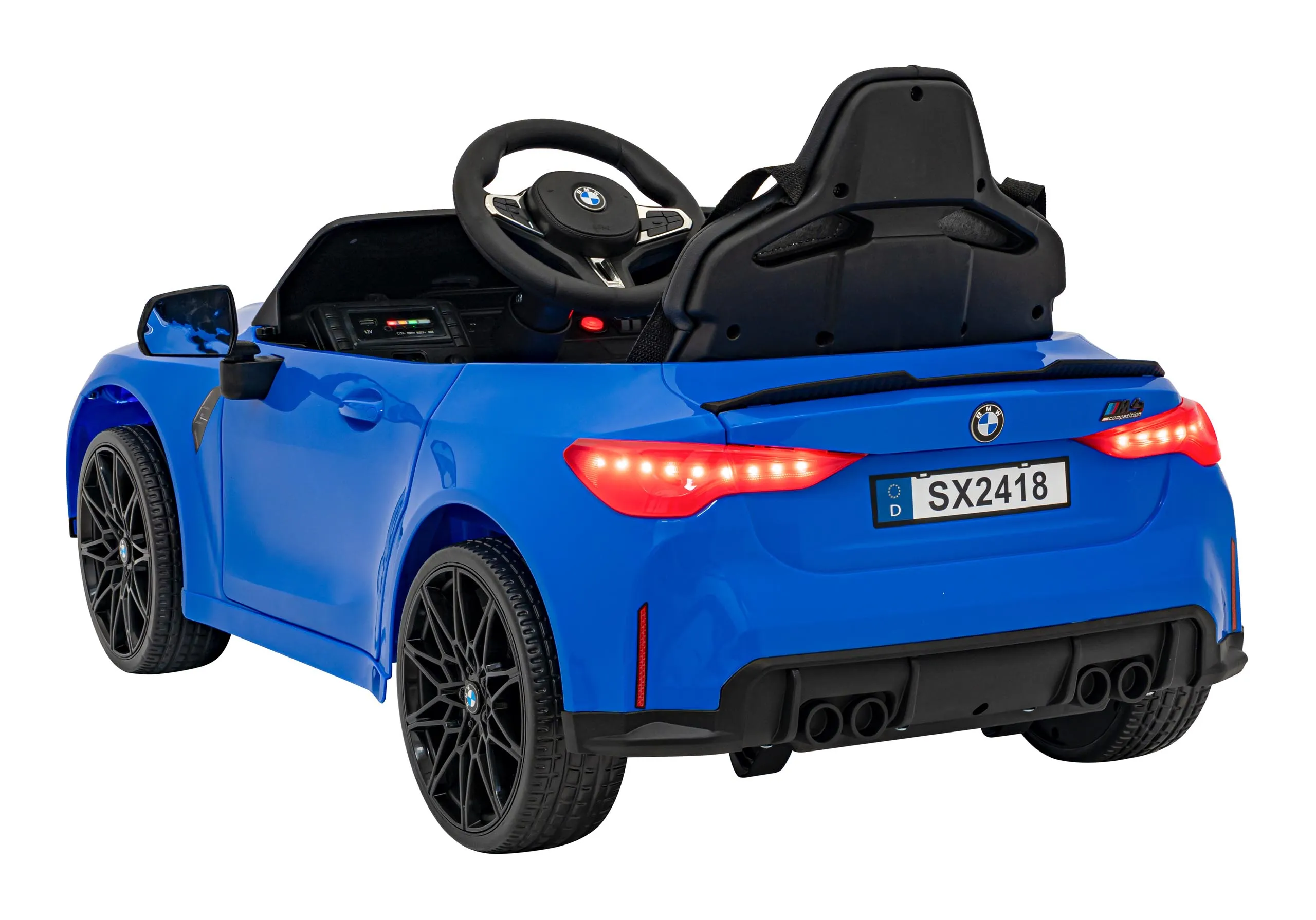 automobil bmw m4 na akumulator plavi - slika 7