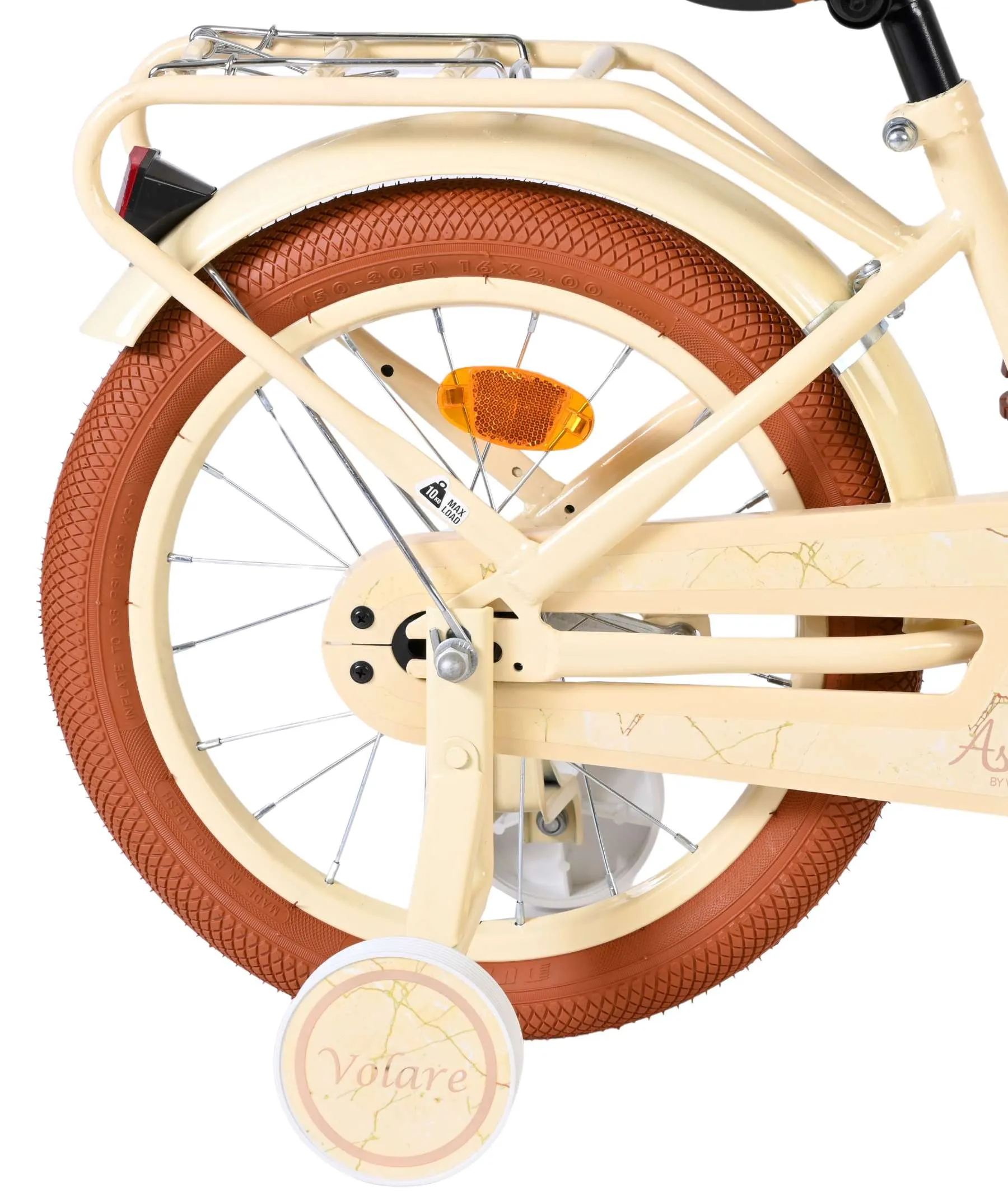 volare dječji bicikl ashley 16″ krem boje - slika 3