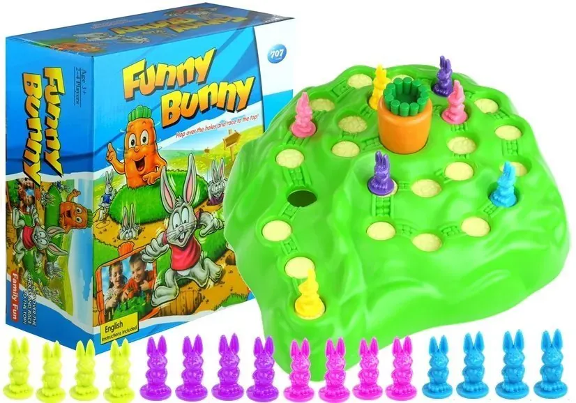 društvena igra utrka zečića 3d funny bunny - slika 2