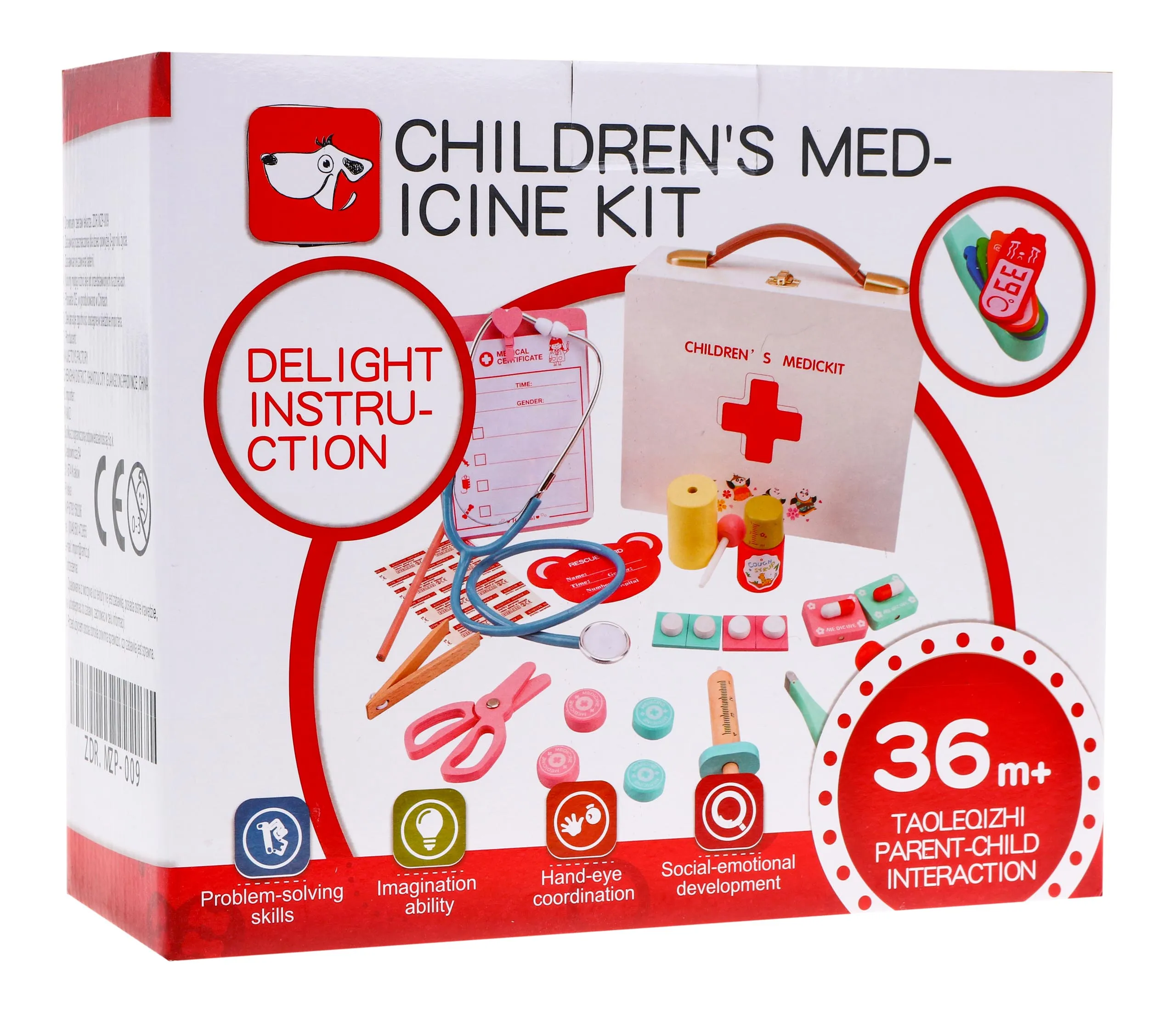 veliki edukativni drveni set za male doktore - slika 6
