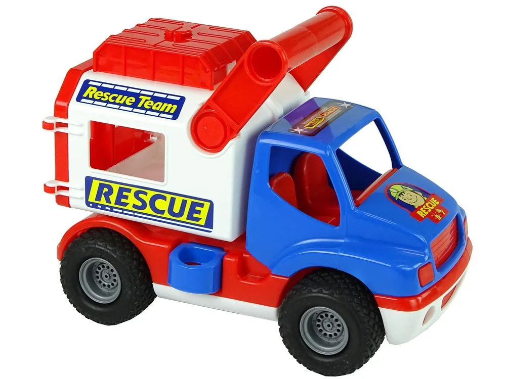 dječji kamion rescue bijelo - plavi - slika 3