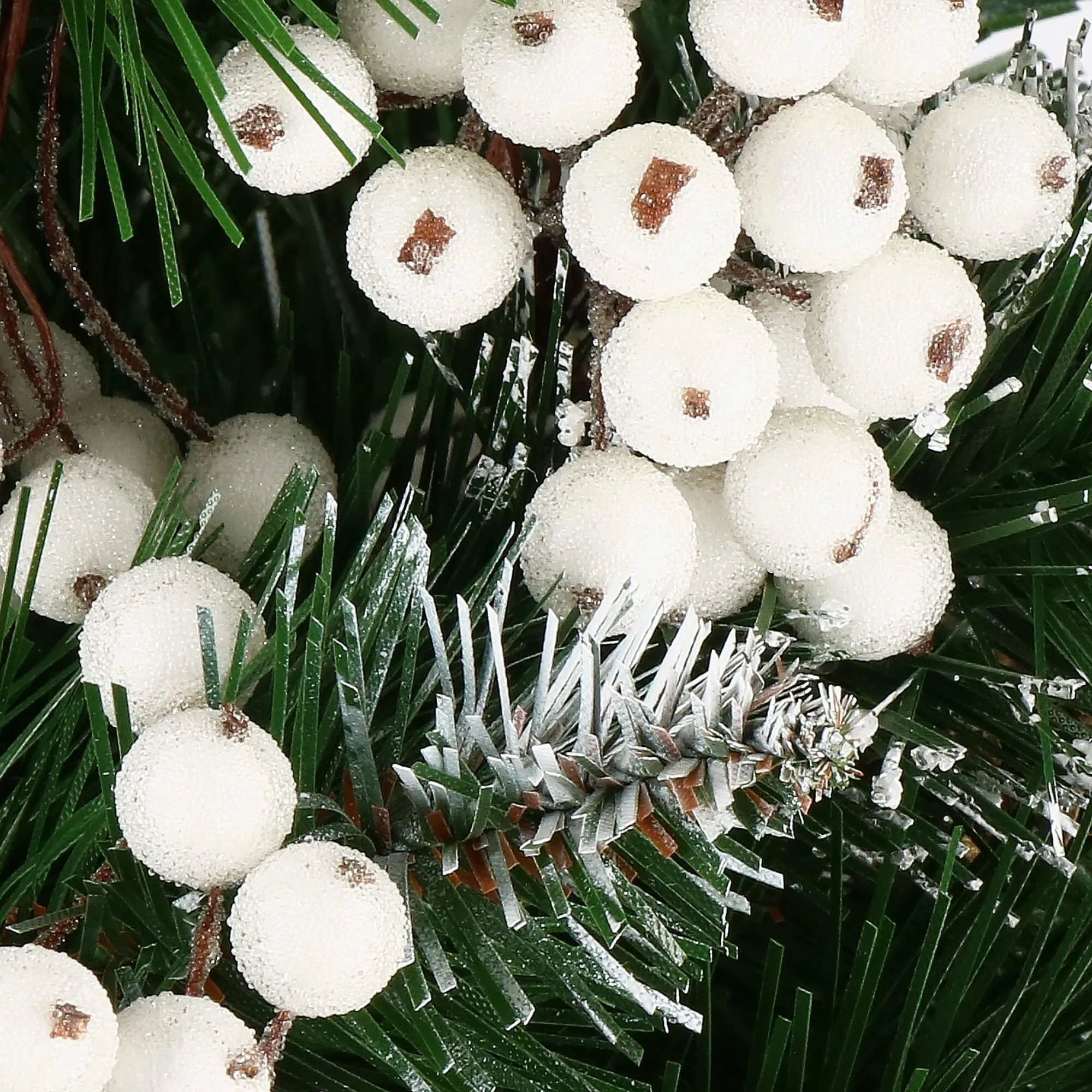 springos set umjetnih planinskih ruža, smrznuto bijela, 10-11 cm, 100 kom. - slika 3