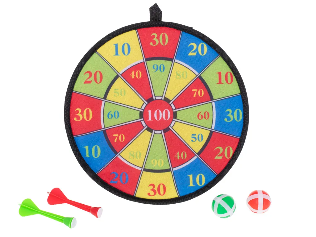 pikado na čičak s lopticama i strelicama 28cm - slika 10