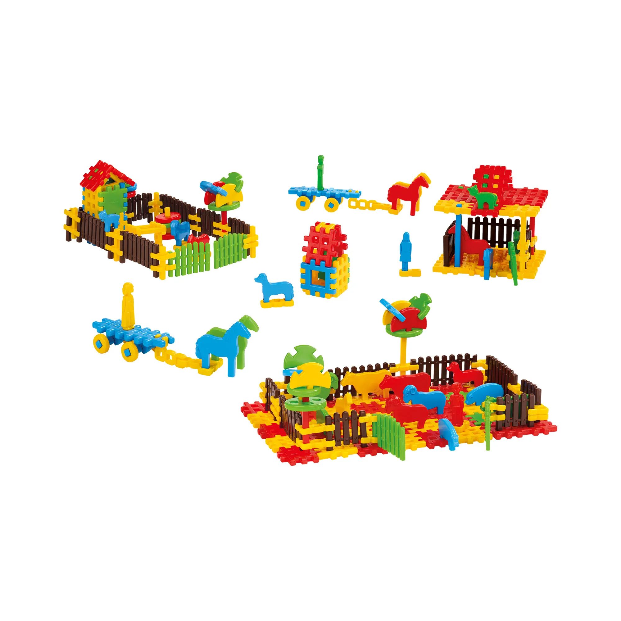 marioinex set waffle kockice farma 240kom. - slika 5