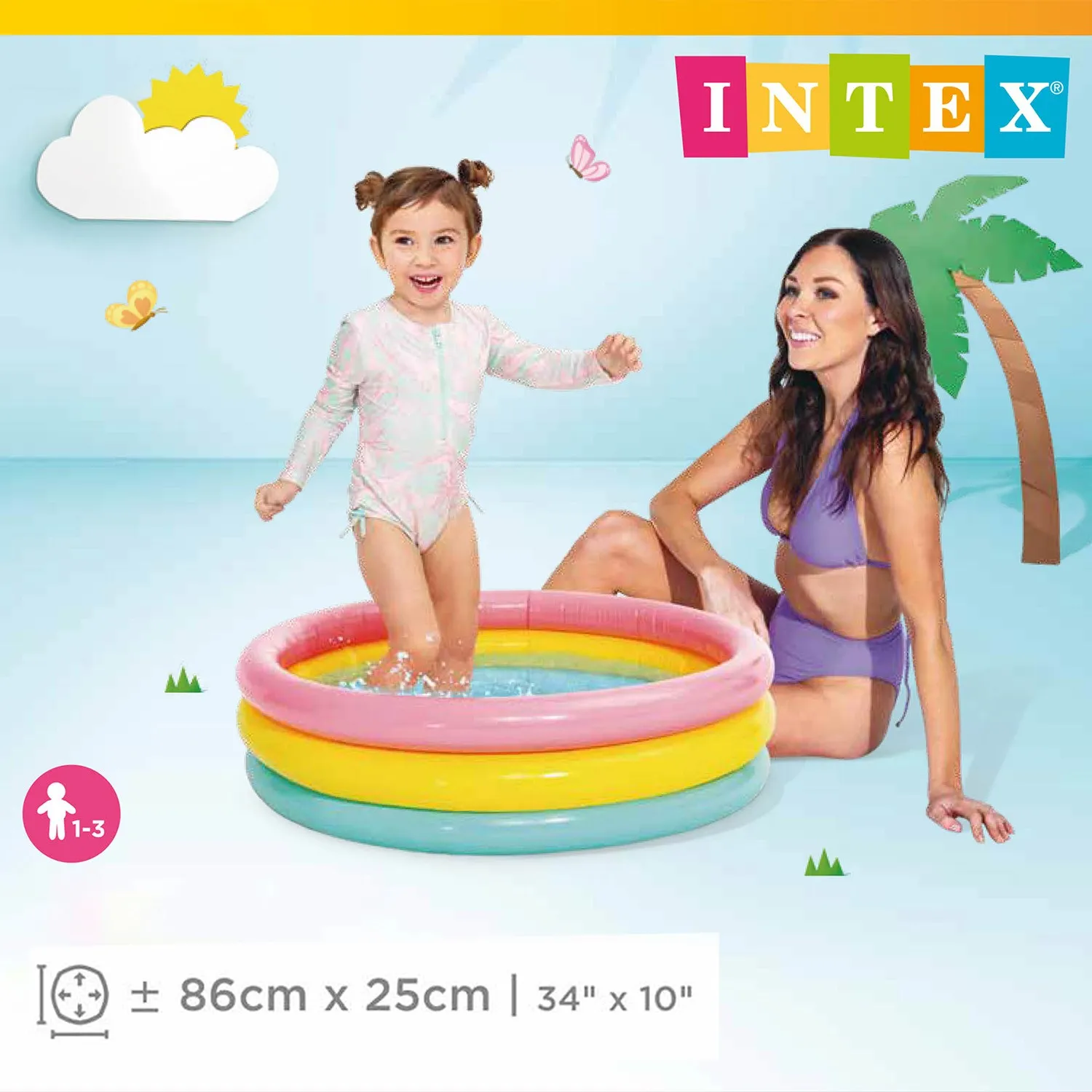 intex bazen na napuhavanje 3 boje 86 x 25 cm - slika 5