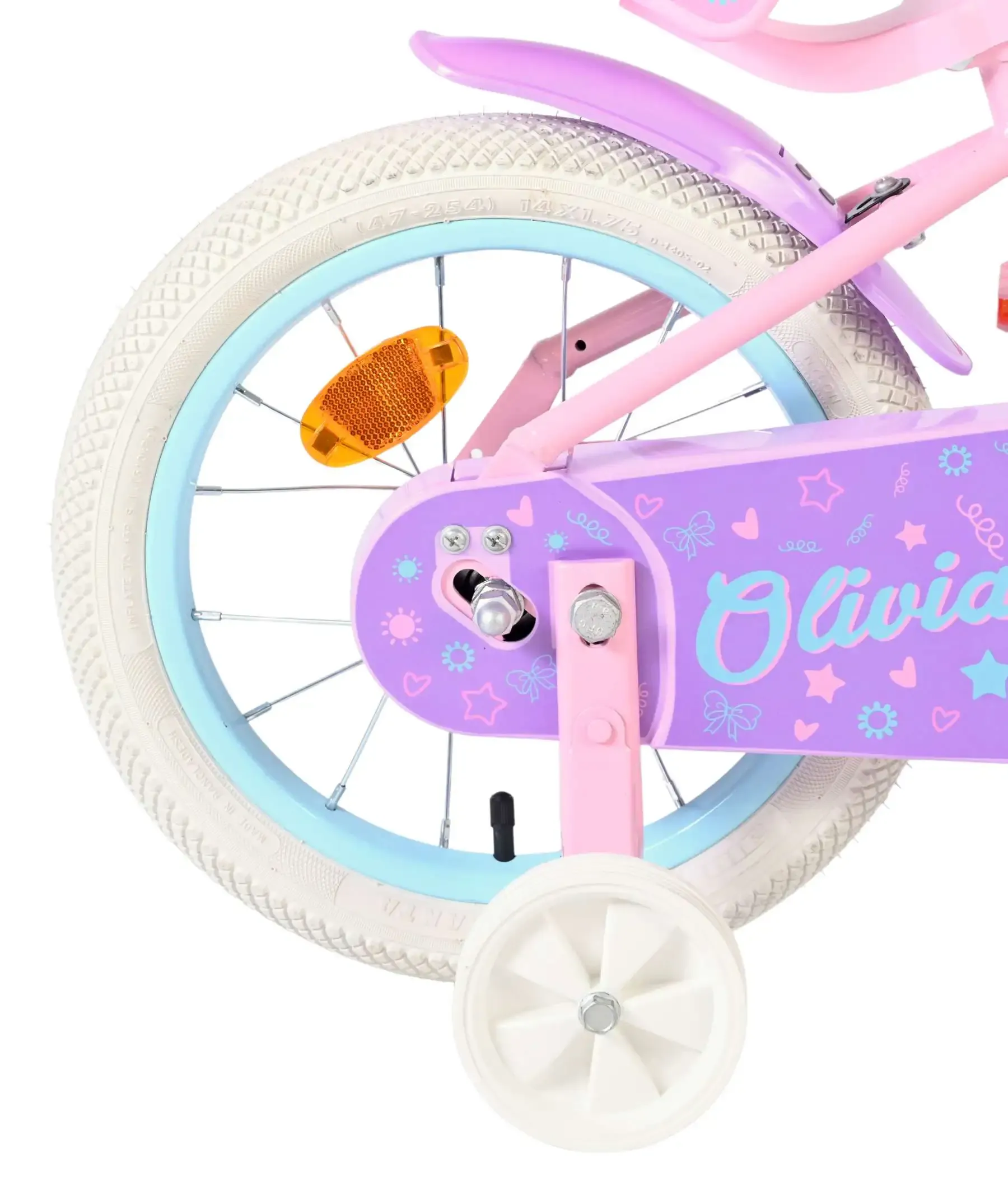volare dječji bicikl olivia 14″ ružičaste boje - slika 3