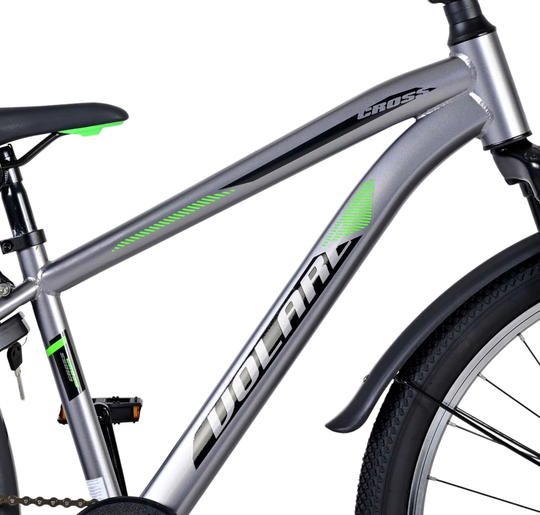 dječji bicikl volare cross 24" tamno sivi - slika 8