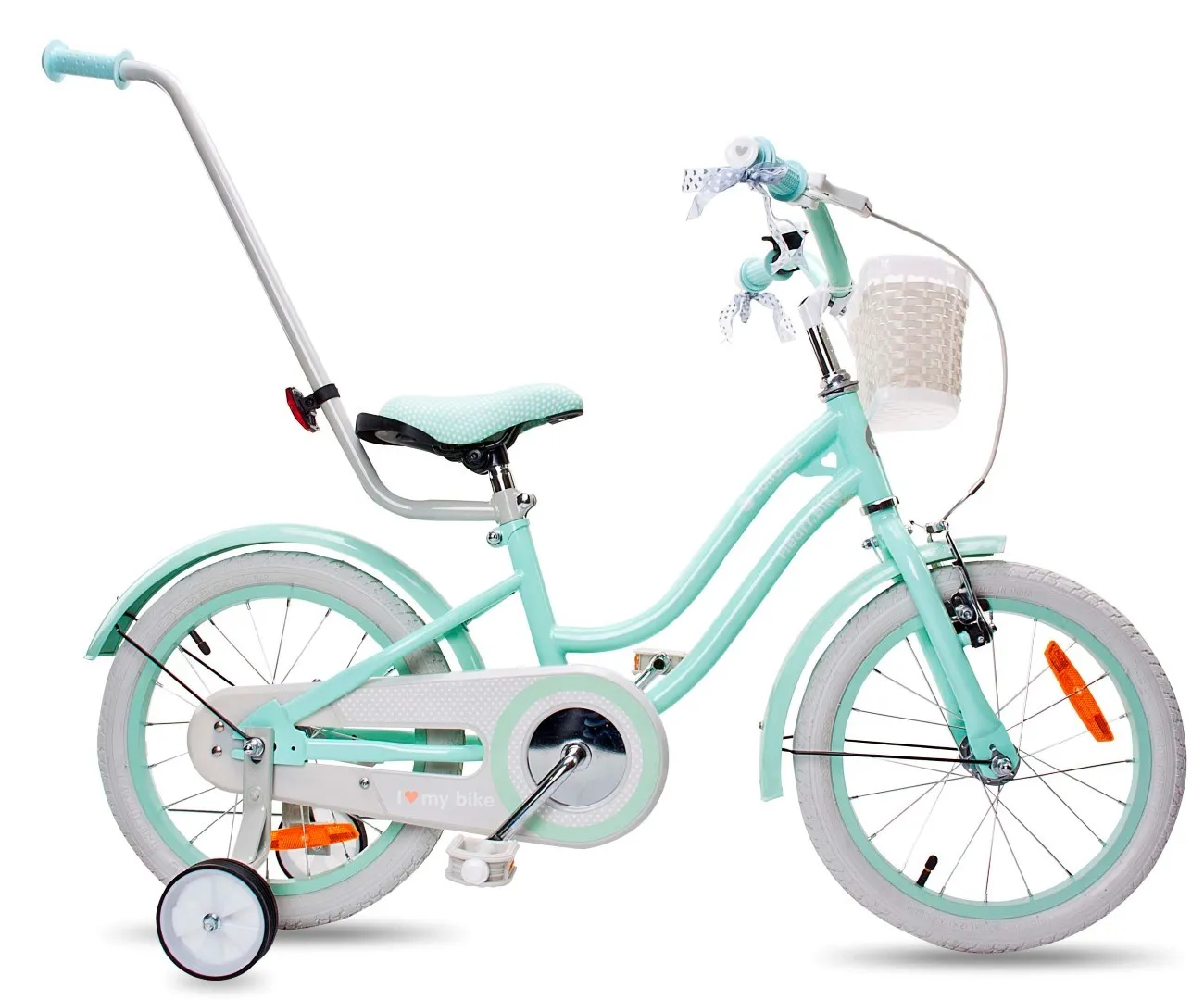 heart bike silver moon 16'' mint - slika 3