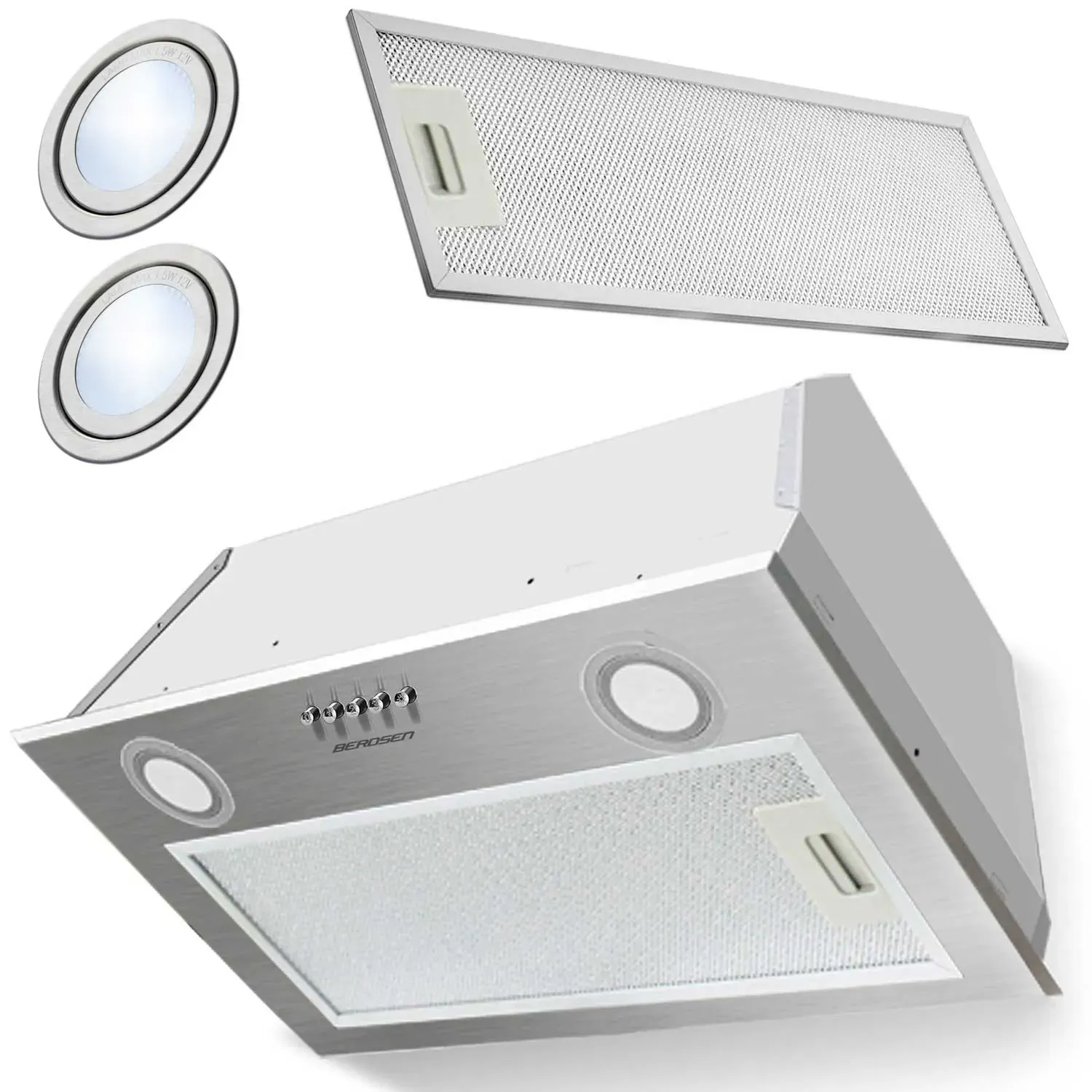 kuhinjska napa za ispod ormarića 60 cm inox be-50 - slika 2