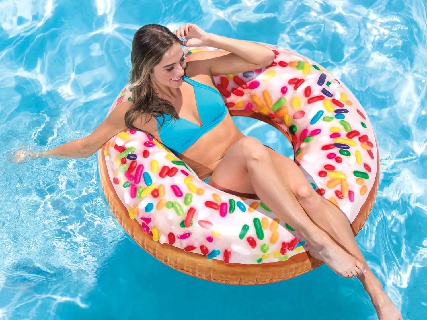 donut - napuhljivi kolut za plivanje 99 cm intex 56263 - slika 3
