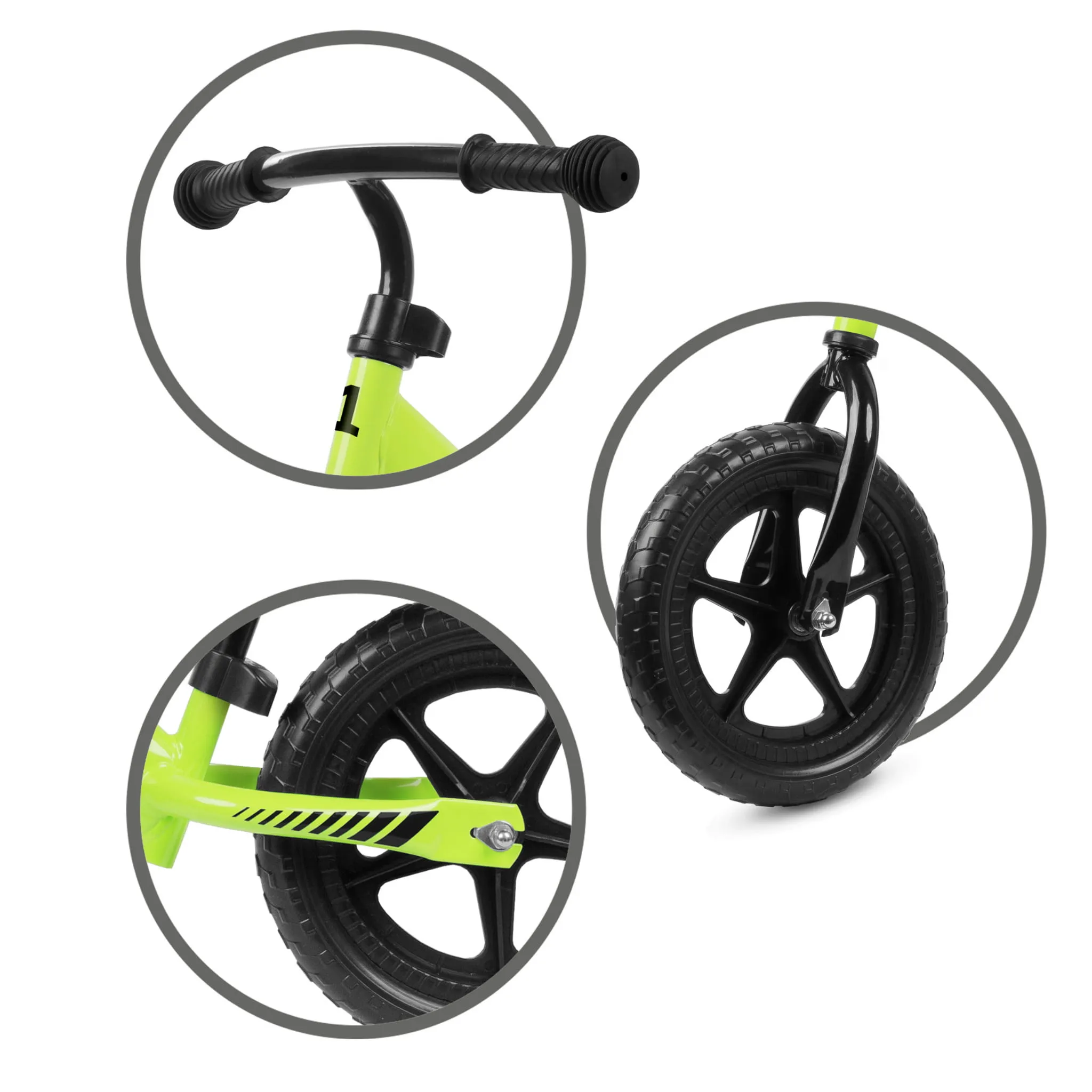 kidwell rebel dječji bicikl bez pedala, zeleni - slika 5