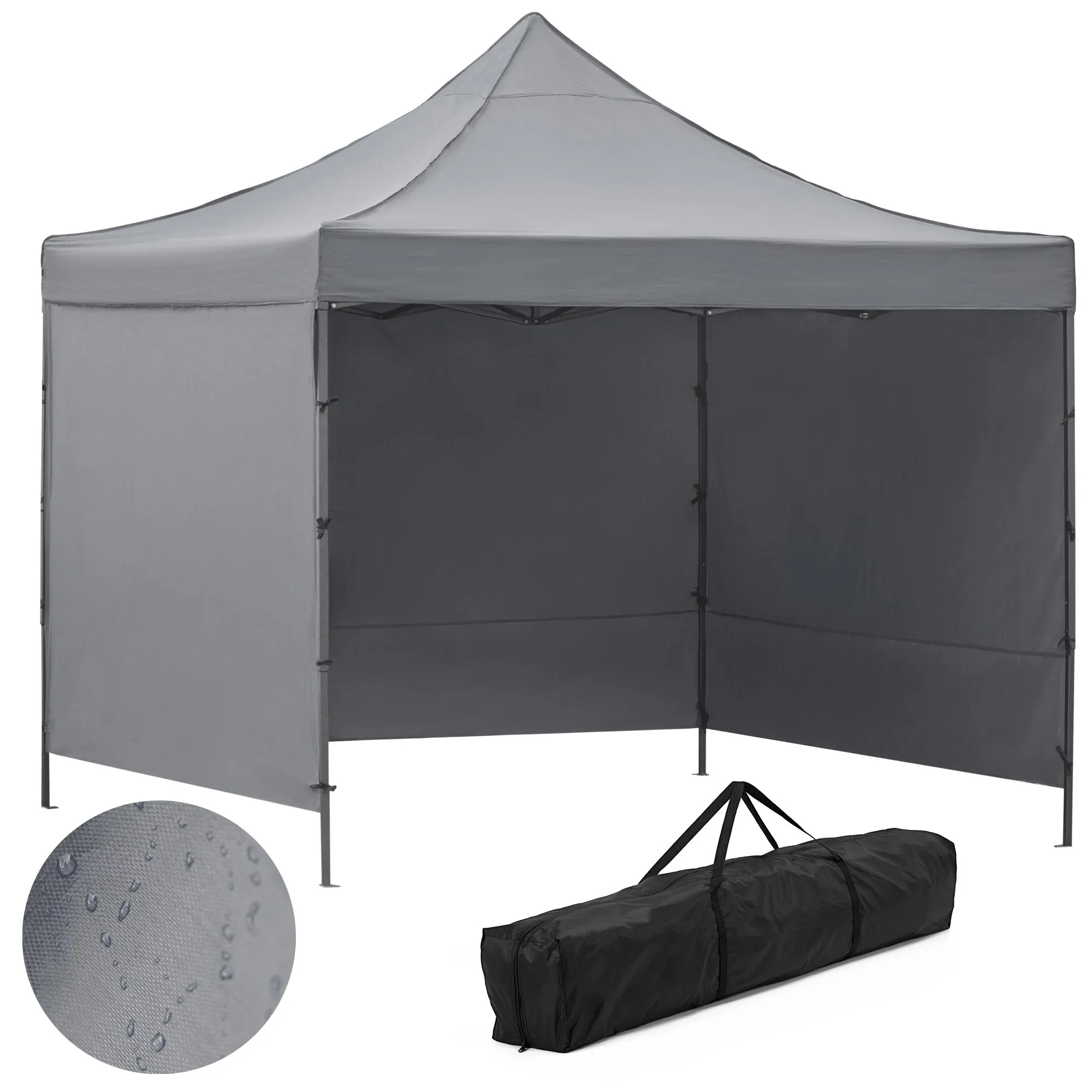 vrtni šator, dimenzija 3 × 3 m, sive boje - slika 5